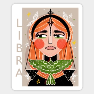 LIBRA GIRL Sticker